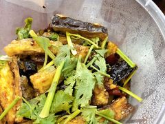风味茄条-渔记熏肉大饼