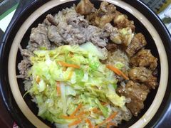 豉汁排骨+原汁牛肉-广东煲仔饭