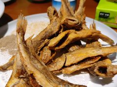 炸黄花鱼-晚归月亮湾私家菜(临邑路店)