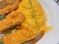 炸虾排咖喱蛋包饭-池奈·日式咖喱蛋包饭(老城根Gpark店)