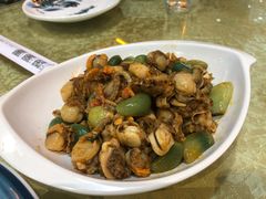 腊八蒜拌扇贝-良师门滨海人家·海鲜·家常菜(滨海城店)