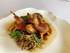 烟熏乳鸽配秋菇-Jean Georges