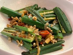 炒秋葵-小大董·烤鸭(王府井apm店)