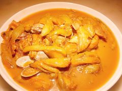 茄子炖蚬子-日丰园海肠水饺·老字号大连海鲜(和平广场店)