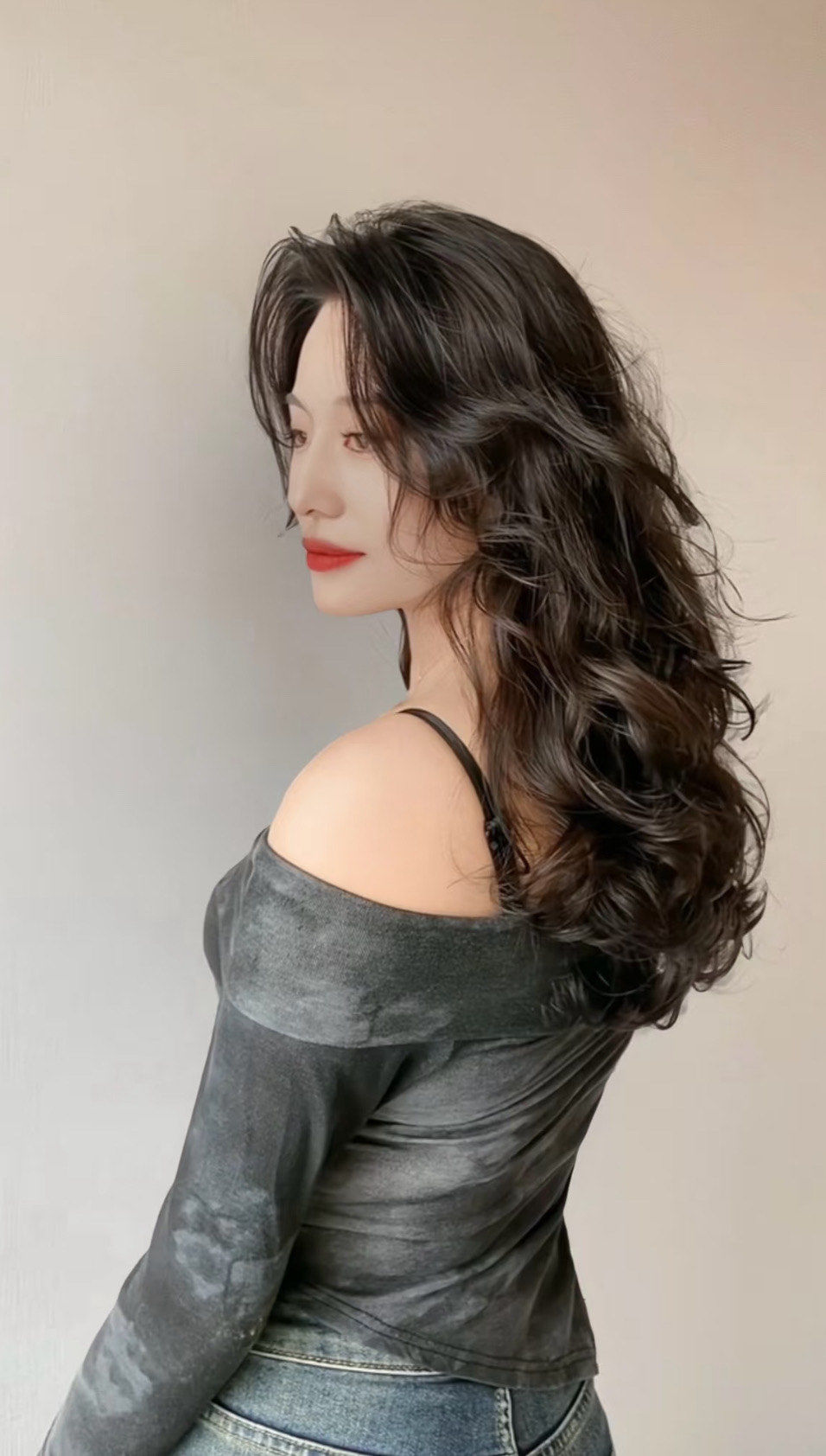 复古港风法式烫女人味卷发#天津发型师权新#烫发#叁熙形象设计 #3