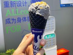 原味椰子灰冰淇淋-蔻蔻椰·鲜萃椰子水(欢乐港湾店)