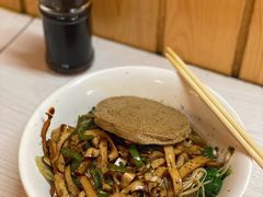 青椒干子肉丝干拌面-高邮面馆(明瓦廊店)
