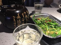 锡纸烤韭菜-京韵胡同·酱香羊蝎子火锅涮肉(长寿路店)
