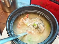 鲜虾拼生蚝拼鱿鱼拼干贝粥-长平肥姐白粥·海鲜打冷