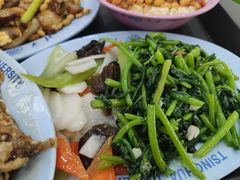 蒜蓉蒿子秆-清华大学-观畴园餐厅