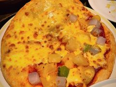 榴莲水果双拼披萨-萨莉亚意式餐厅(杭州西溪龙湖天街店)