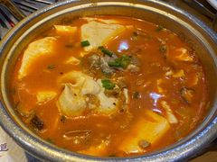 海鲜嫩豆腐汤配米饭-老炉家木炭烤肉(长江国际店)