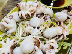 芥末白灼八爪鱼-贞姨美食·老字号海鲜大排档