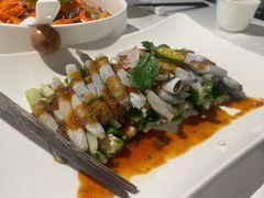 秋葵拌沙虫-黑明餐厅(白鹭洲店)