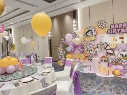 -团子宝宝宴派对百日宴生日布置策划·求婚策划·气球布置别墅民宿