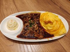 照烧肥牛蛋包饭-玛格萝妮比萨屋(四平店)