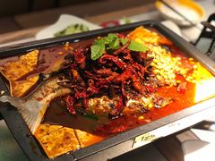 重庆豆花烤鱼-探鱼·鲜青椒爽麻烤鱼(天河优托邦店)