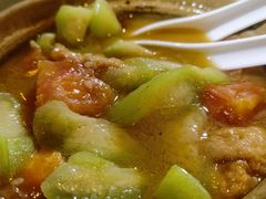 番茄丝瓜炒面筋-沈记菜馆(酒仙桥路店)