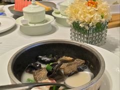 石锅自制黑豆腐-富淳饭店(世纪公园店)