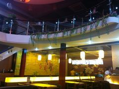 小两层，壁纸是手绘的哦-庭园西餐