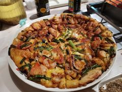 煎泡菜饼-唛嘻哒烤串朝鲜族风味(金桥店)