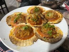 蒜蓉扇贝-兆辉木炭海鲜烧烤·海鲜小炒