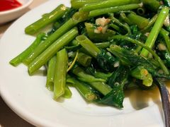 虾酱空心菜-真浪花园海鲜餐馆
