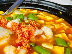 石锅海鲜豆腐-澜亭中餐厅·一线江景·尊蓝豪华精选