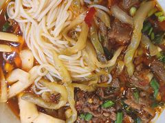 麻辣鸭子和麻辣牛肉双拼-李易面馆(树木岭店)