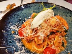 鲜茄茸大虾配马斯卡朋意大利面-BE BRIGHT KITCHEN(正佳广场店)