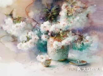 永山裕子被誉为日本的不老传说，她大胆的湿画法多次