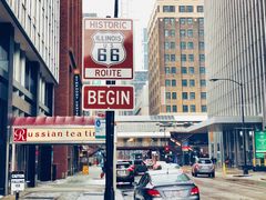 -66号公路起点牌