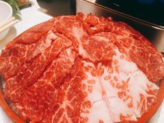 安格斯牛肉-鲜入围煮花胶鸡海鲜火锅