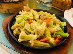 虾酱炒花菜-金苑海鲜酒家(新港中路店)