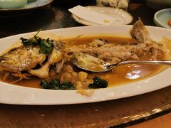 荠菜烧大黄鱼-海尔洲际酒店天下一品中餐厅
