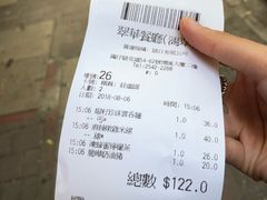 账单-翠华餐厅(湾仔店)