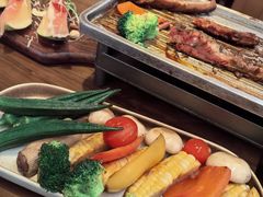 烤蔬菜拼盘-ONE SMILE 美式烟熏慢烤(壹方汇店)