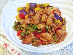 茄子肉丁小公鸡双拼拌面-文三里屯面馆(三里屯店)