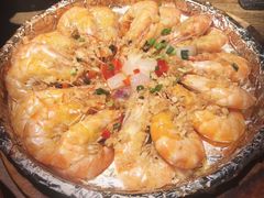 铁板蒜蓉虾-老阿爸鲜鱼土菜(昆山花桥店)