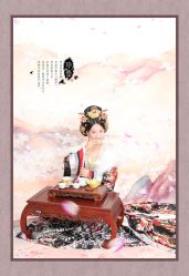-后宫·古装汉服京剧儿童亲子全家福摄影
