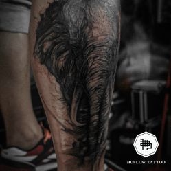 水墨纹身 武汉刺青 武汉纹身 纹身图案-武汉湖佛纹身