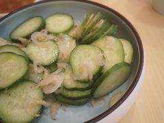 无盐大虾皮拌黄瓜片-船歌·鱼水饺青岛菜(国贸商城店)
