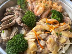 土鸡开背虾双拼-璞臻汽锅餐厅(南京东路店)
