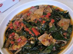 血皮菜炒猪肝-蛙兔鸡自贡风味·特色江湖菜(广都店)