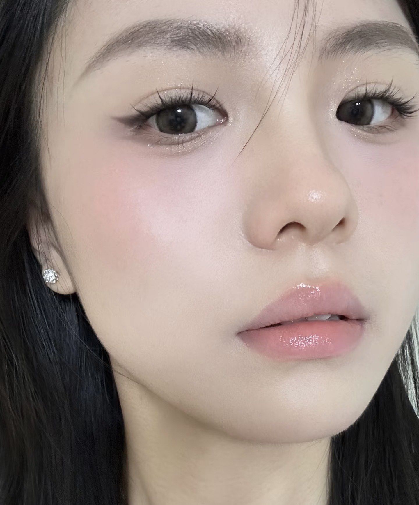 少女感满满的裸妆眼