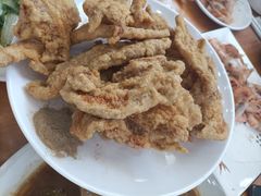 渔家炸花肉-渔家小院观海海肠捞饭地方菜(环海中路店)