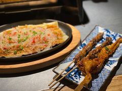 铁板粉丝茄子-探鱼·鲜青椒爽麻烤鱼(番禺万达店)