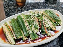 白灼秋葵-小城故事·地道宁波味(月湖盛园店)