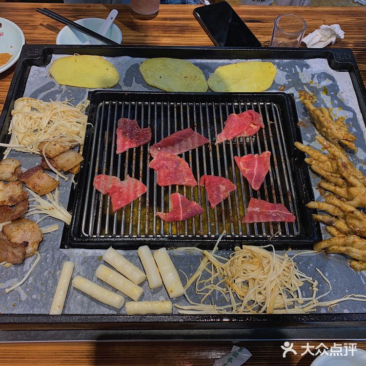 金华兰溪网红烤肉火盆烧烤五花肉打卡