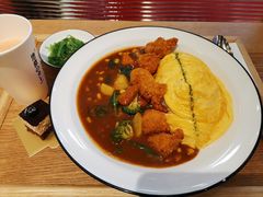 炸鸡块咖喱蛋包饭套餐-池奈·日式咖喱蛋包饭(赛高店)